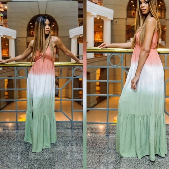 Last large..Ombre Maxi Dress - Picture 3 of 3